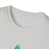 MM Unisex Softstyle T-Shirt, Green Leaf Logo