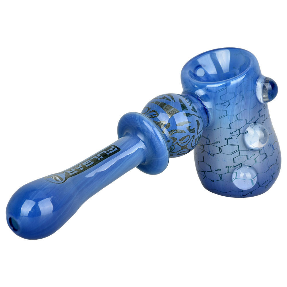 Pulsar Inside Print Glass Hammer Bubbler | THC Blueprint | 5.25"