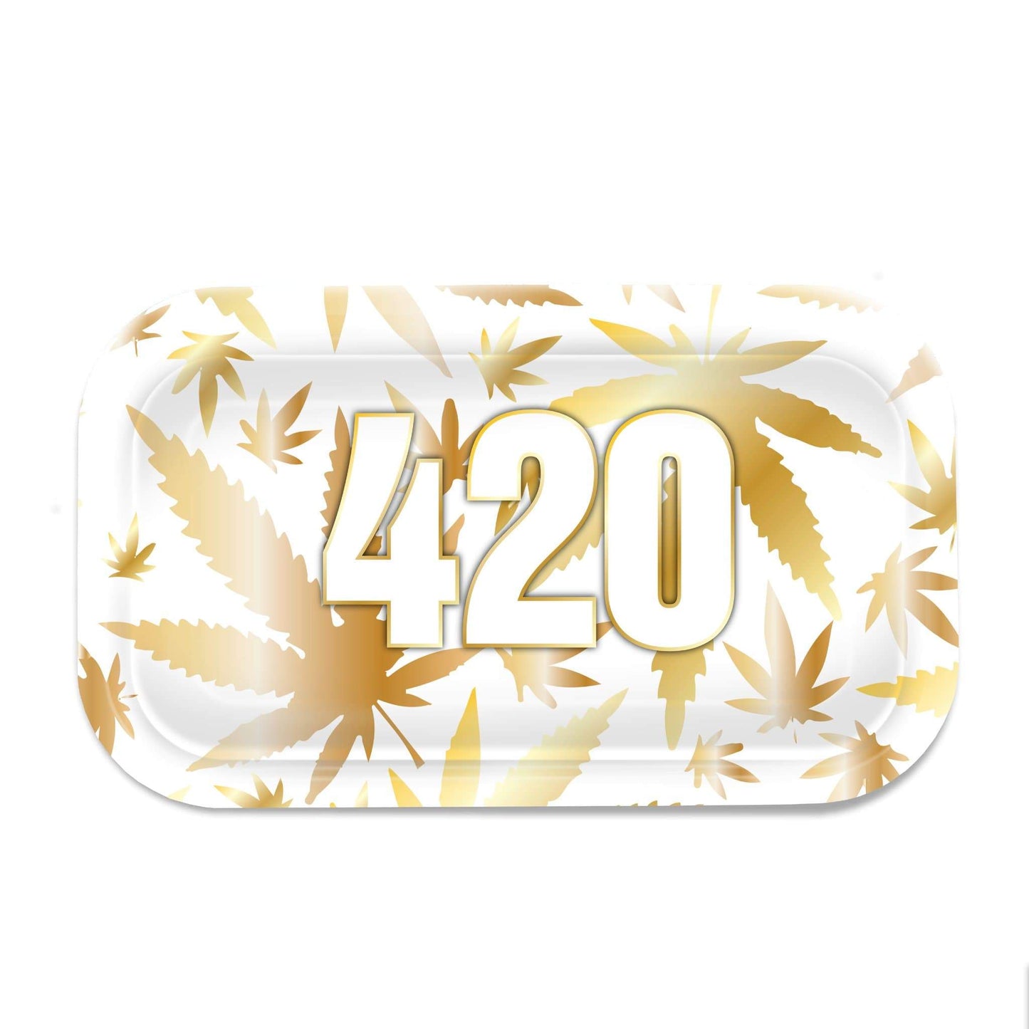 420 Gold Metal Rollin' Tray
