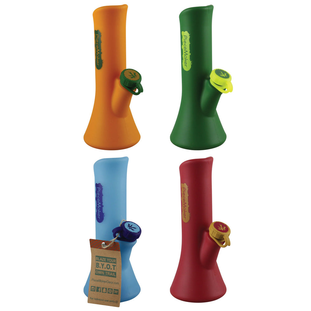 Piecemaker KaliGo Silicone Waterpipe - 8.5" / Colors Vary