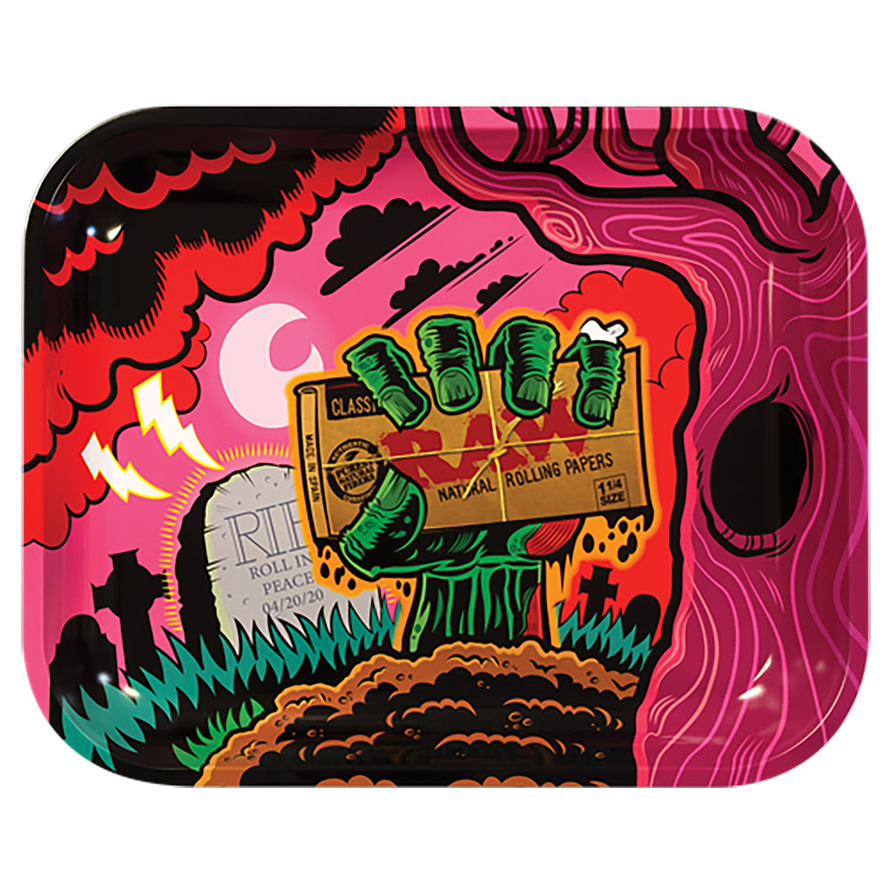 RAW Zombie Large Metal Rolling Tray