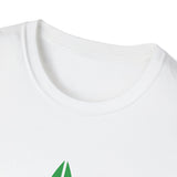 MM Unisex Softstyle T-Shirt, Green Leaf Logo