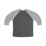 Mindset Tri-Blend 3/4 Raglan Tee, Green Leaf Logo