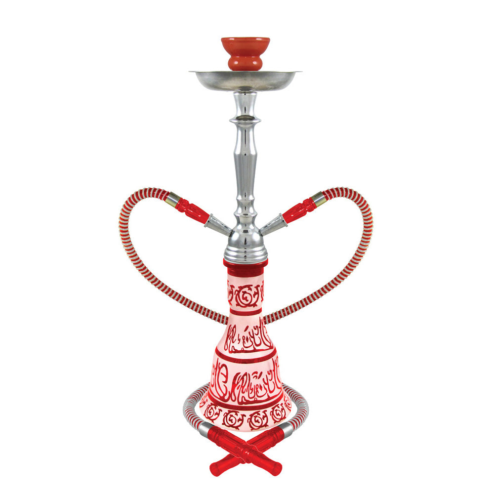 20" Hieros 2-Hose Premium Hookah - Colors Vary