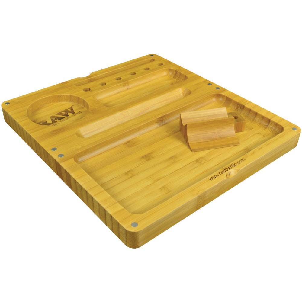 RAW Backflip Magnetic Bamboo Rolling Tray