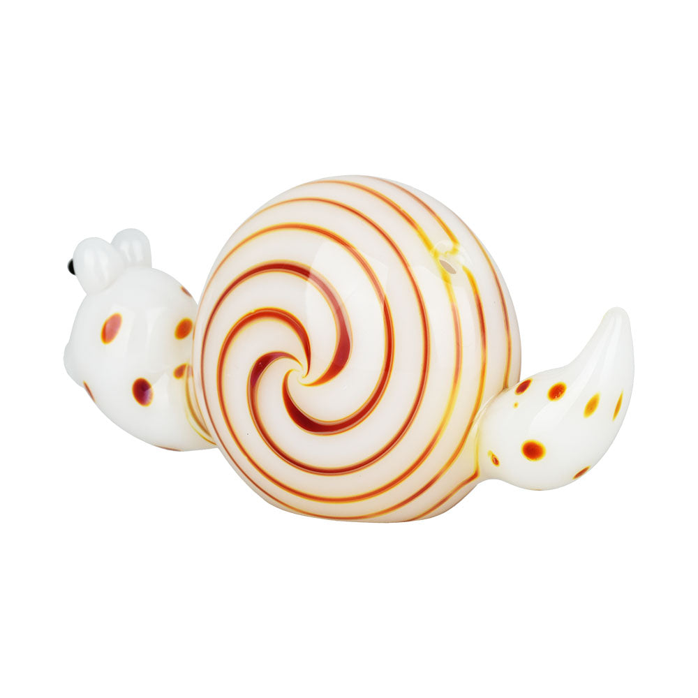 Spun Snail Glass Hand Pipe - 4" / Colors Vary