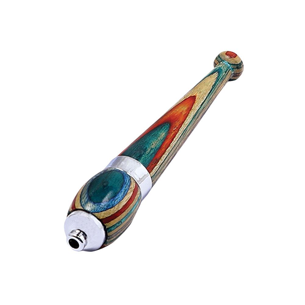 Rainbow Wood Zeppelin One Hitter Pipe