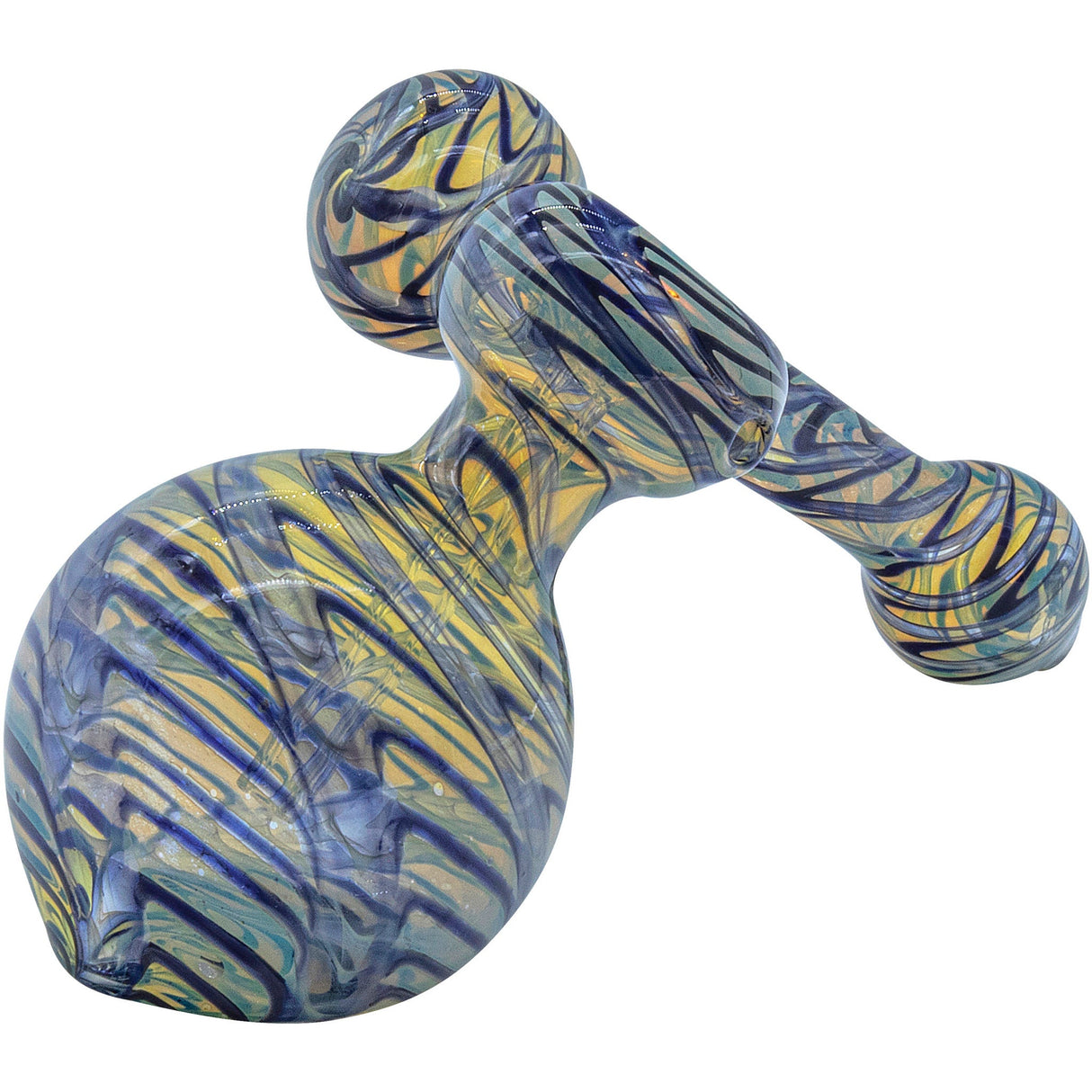 LA Pipes "Colored Sidecar" Fumed Sidecar Bubbler Pipe (Various Colors)