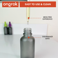 Ongrok Glass Dropper Jars, 6 pack