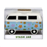 vintage bus and stash jar