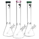 Diamond Glass Gold Classic Beaker Water Pipe - 16.25" / 14mm F