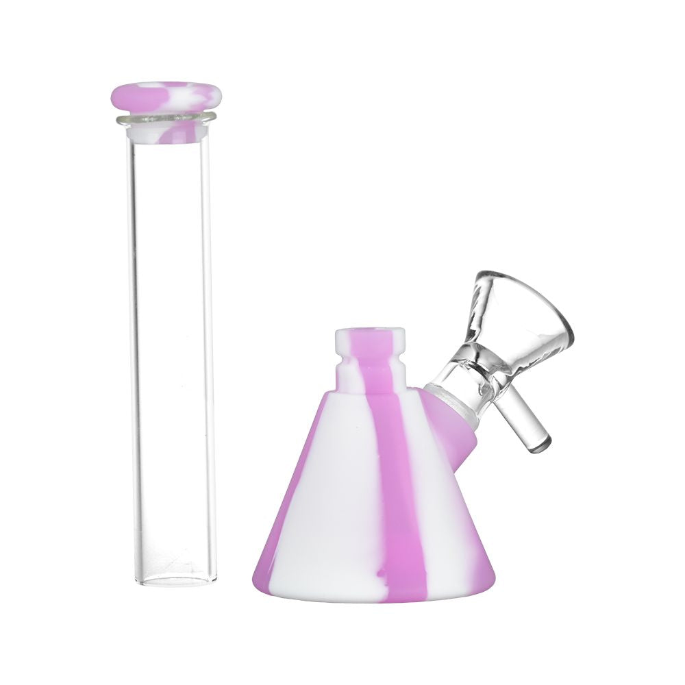 Silicone on Glass Beaker Water Pipe - 6" / 14mm F 6ct