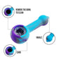 Silicone Spoon Pipe with Glass Bowl from 3 Gates Global
