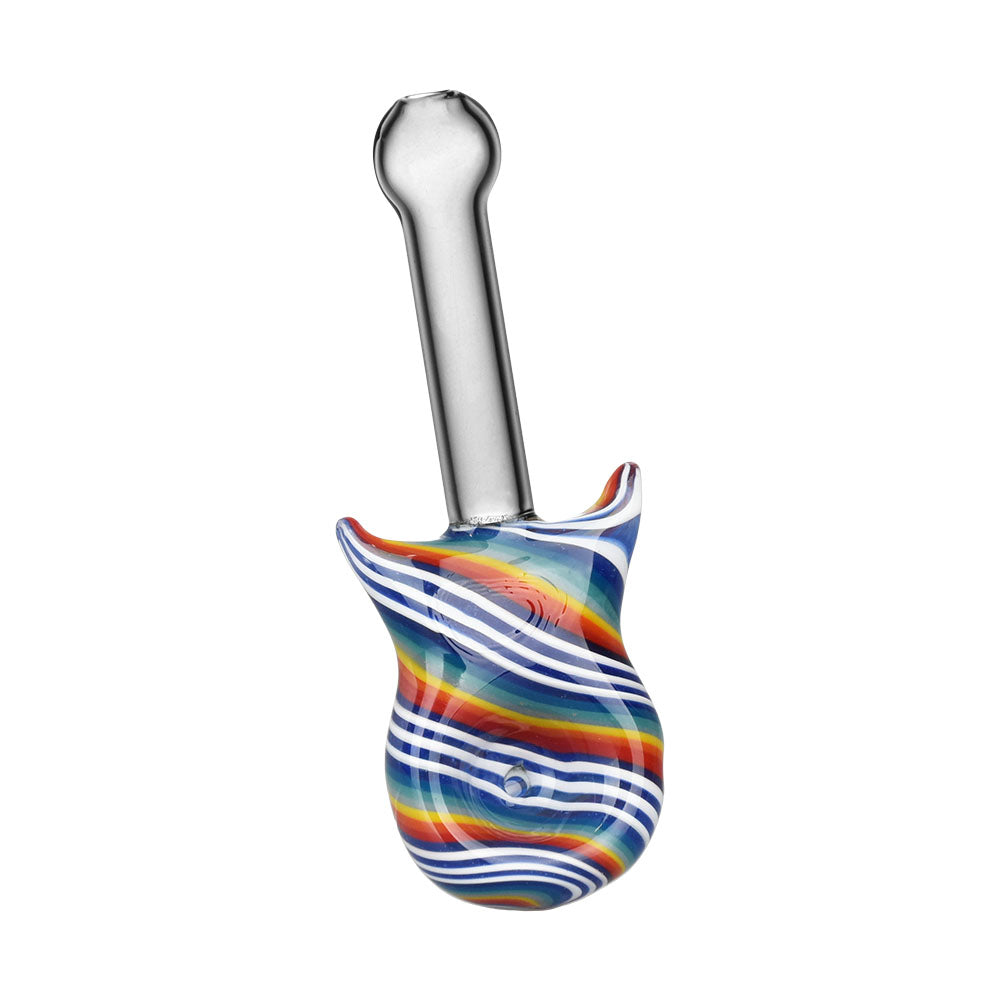Guitar Candy Stripe Hand Pipe - 4.25" / Colors Vary