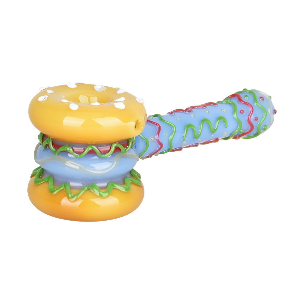 Snack Attack Cheeseburger Hand Pipe - 5.75" / Colors Vary