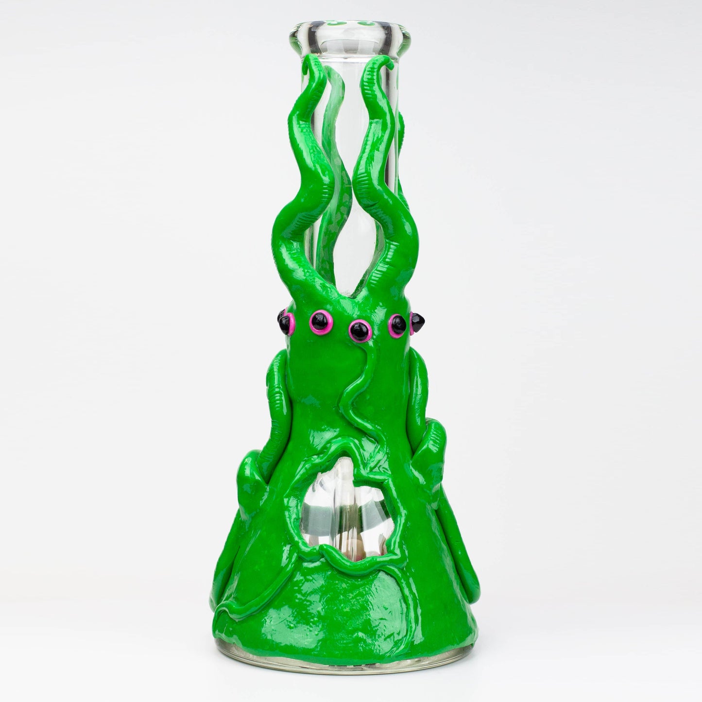 12.5"  Resin 3D artwork 7mm glass beaker water bong [TS102]