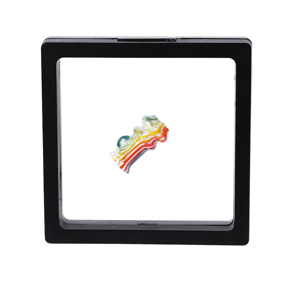 Pulsar Rainbow w/ Opal Glass Mouthpiece Attachment for Puffco Pivot w/ Display Stand - Colors Vary