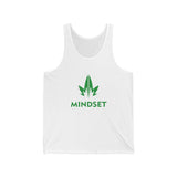 Mindset Jersey Tank, Green Leaf Logo