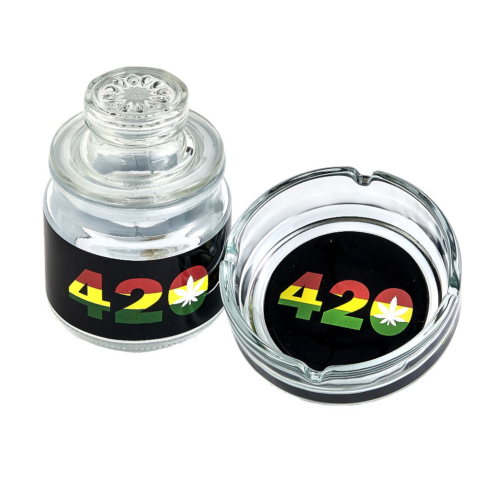 Ashtray set with Stash jar - 420 DESIGN