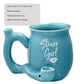 Stoner girl blue with white imprint mug - roast & toast mug