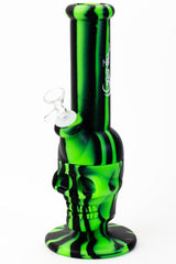 11" Genie skull multi colored detachable silicone water bong