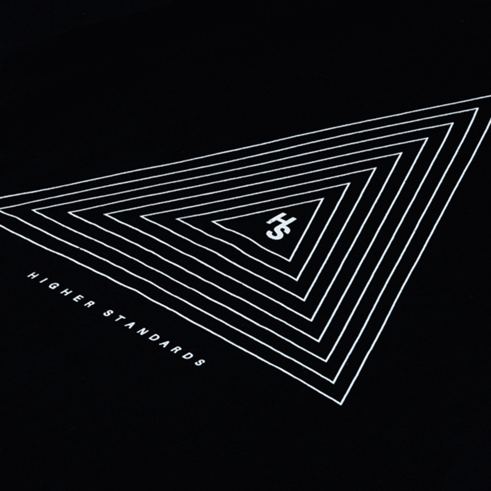 Higher Standards T-Shirt - Concentric Triangle