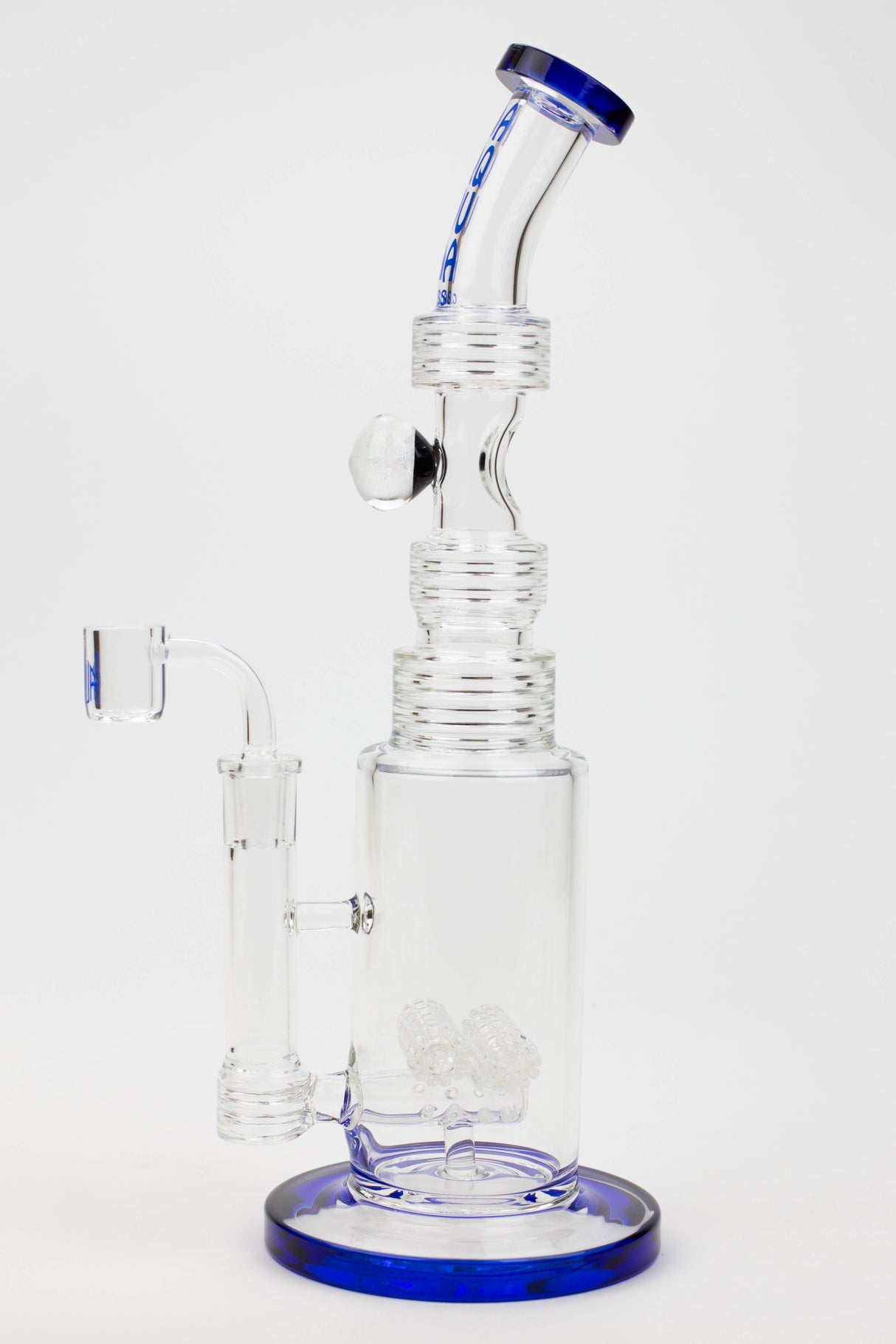 13" AQUA Glass / 2-in-1 / 7mm glass water bong