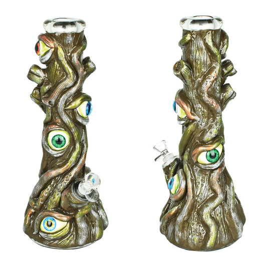 Trees Have Eyes 3D Painted Beaker Water Pipe - 14" / 14mm F