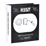 GRAV Seamless Quartz Banger Set | 4pc | 14mm M