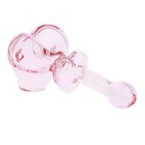 Lovely Hearts Glass Hand Pipe - 4"