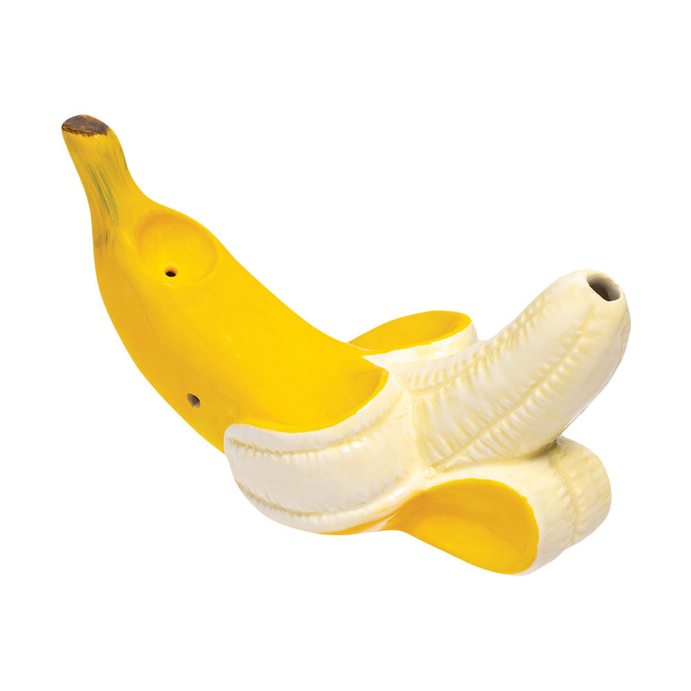 Wacky Bowlz Peeled Banana Ceramic Hand Pipe | 5.5"