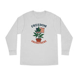 Freedom Grows Here – Long Sleeve Crewneck Tee (Mindset Collection)