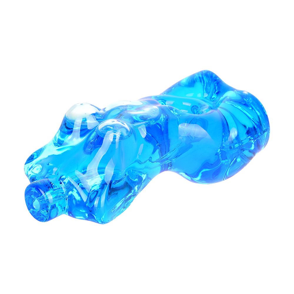 Buxom Body Glycerin Glass Hand Pipe - 4.25"