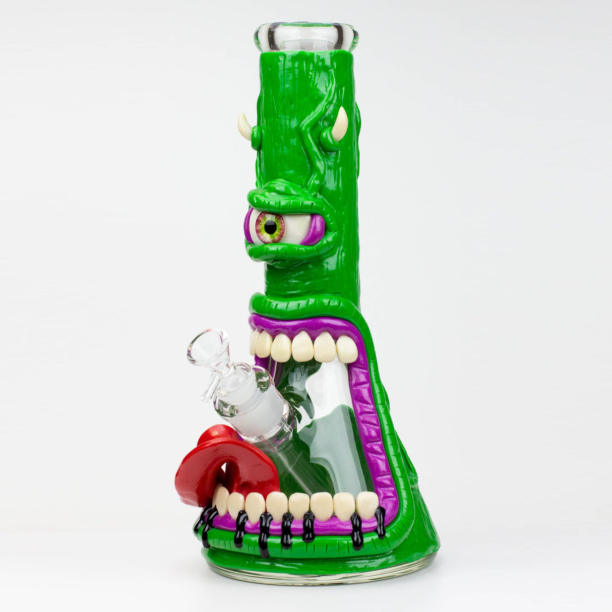 12.5"  Resin 3D artwork 7mm glass beaker water bong [TS110]