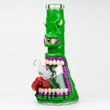 12.5"  Resin 3D artwork 7mm glass beaker water bong [TS110]