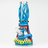 12.5"  Resin 3D artwork 7mm glass beaker water bong [TS102]