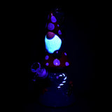 Mushroom Gnome Glass & Enamel Water Pipe - 9.5" / 14mm F