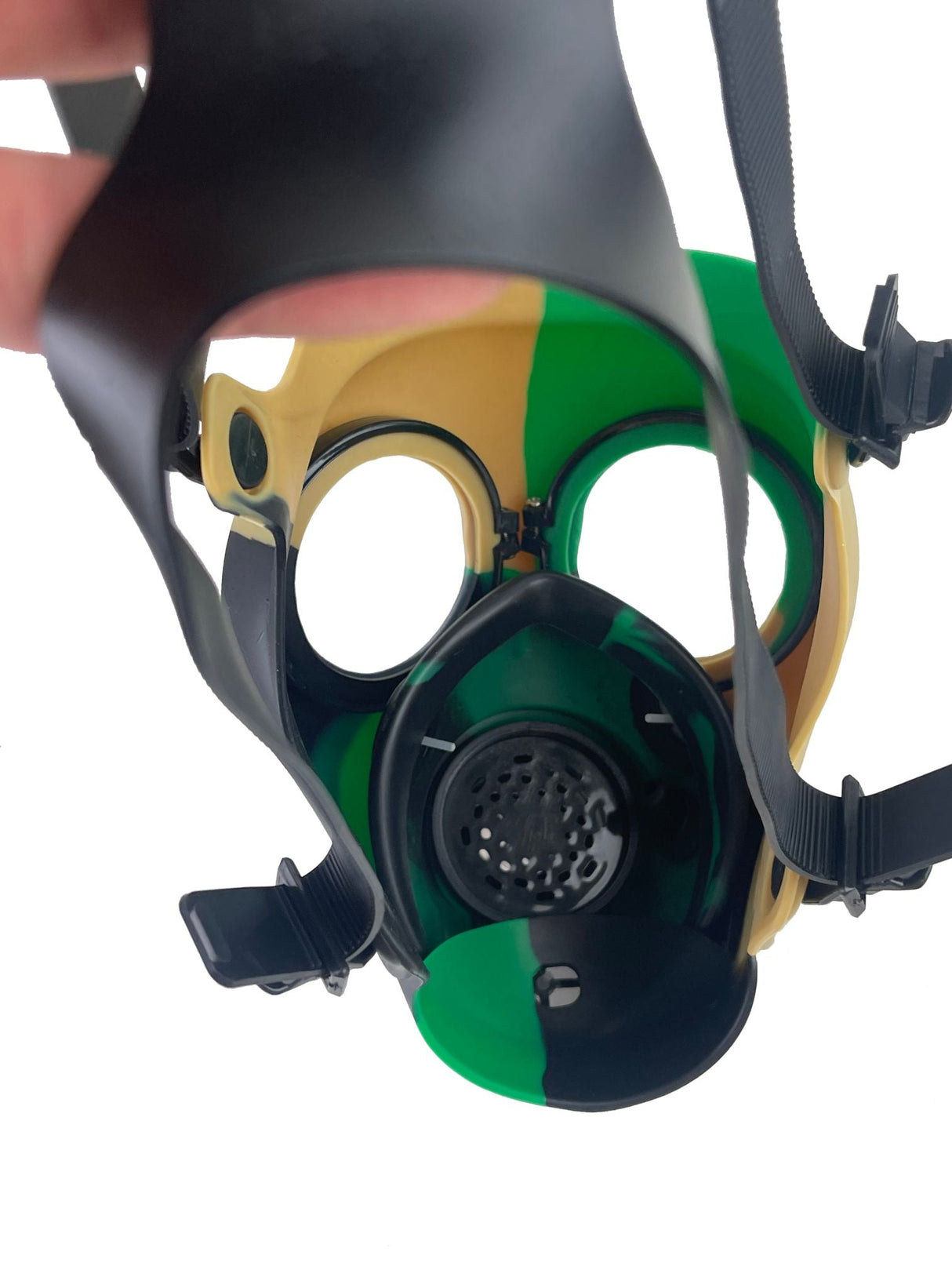 Multi-Colored Silicone Skull Gas Mask Bong