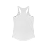 MM Women's Ideal Racerback Tank, Green Leaf Logo