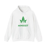Mindset Heavy Blend™ Hooded Sweatshirt, Green Leaf Logo