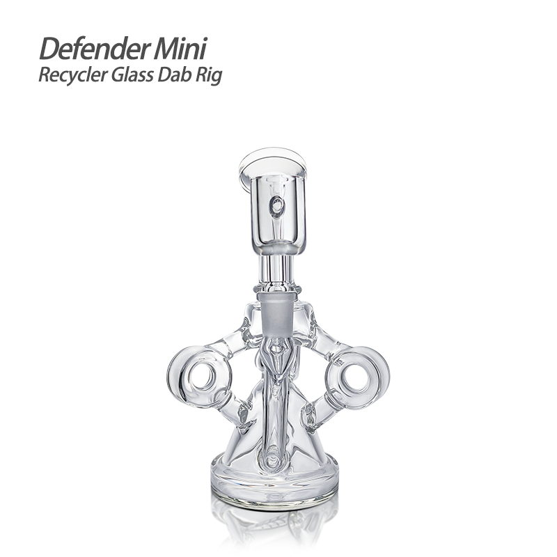 Waxmaid 6.14 Inch Defender Mini Recycler Glass Dab Rig