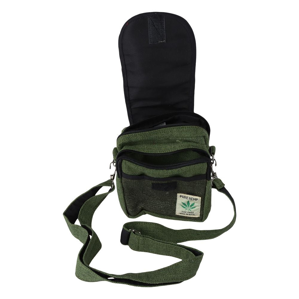Himalayan Hemp Passport Bag - 8" x 6" / Colors Vary