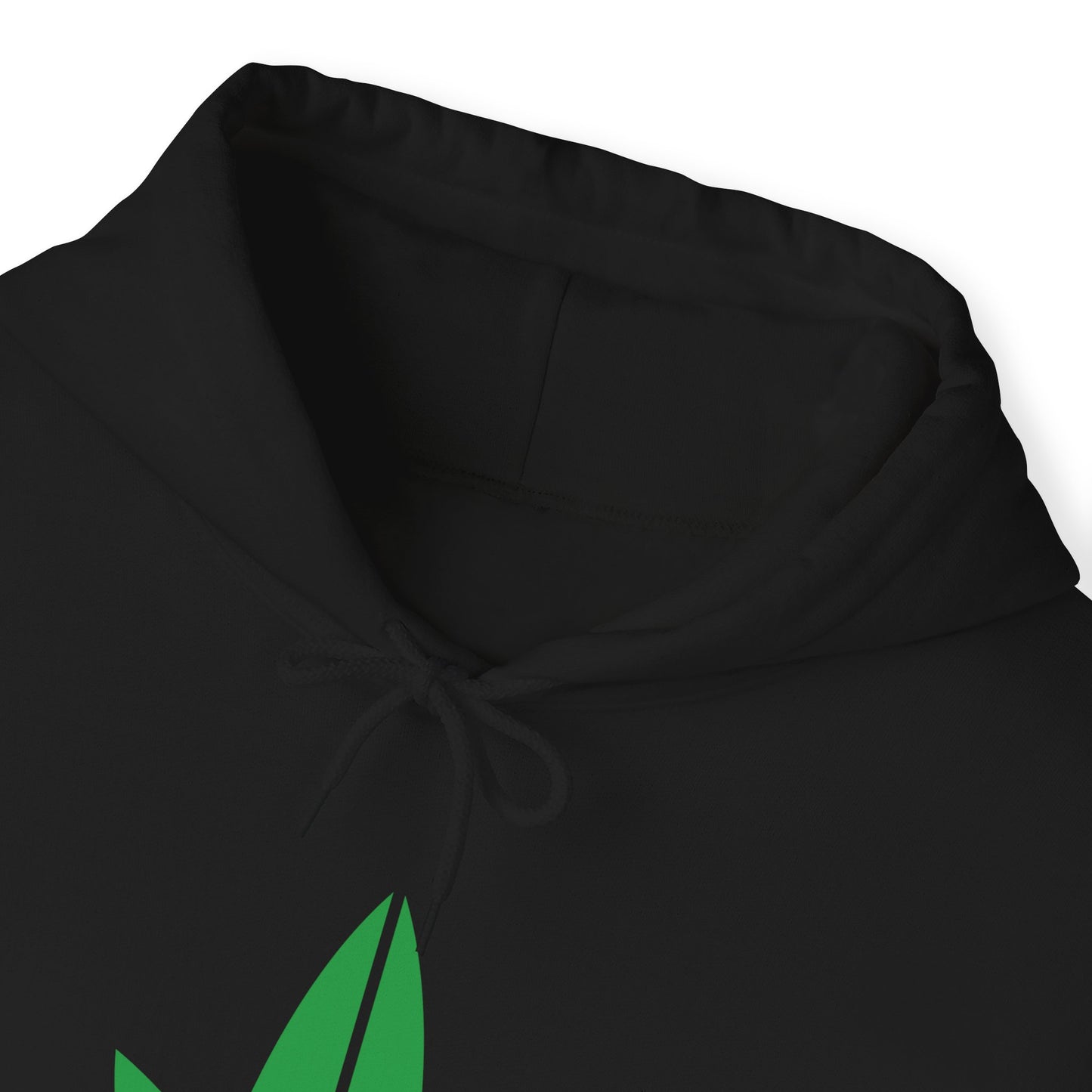 MM Unisex Heavy Blend™ Hooded Sweatshirt, Green Leaf Logo