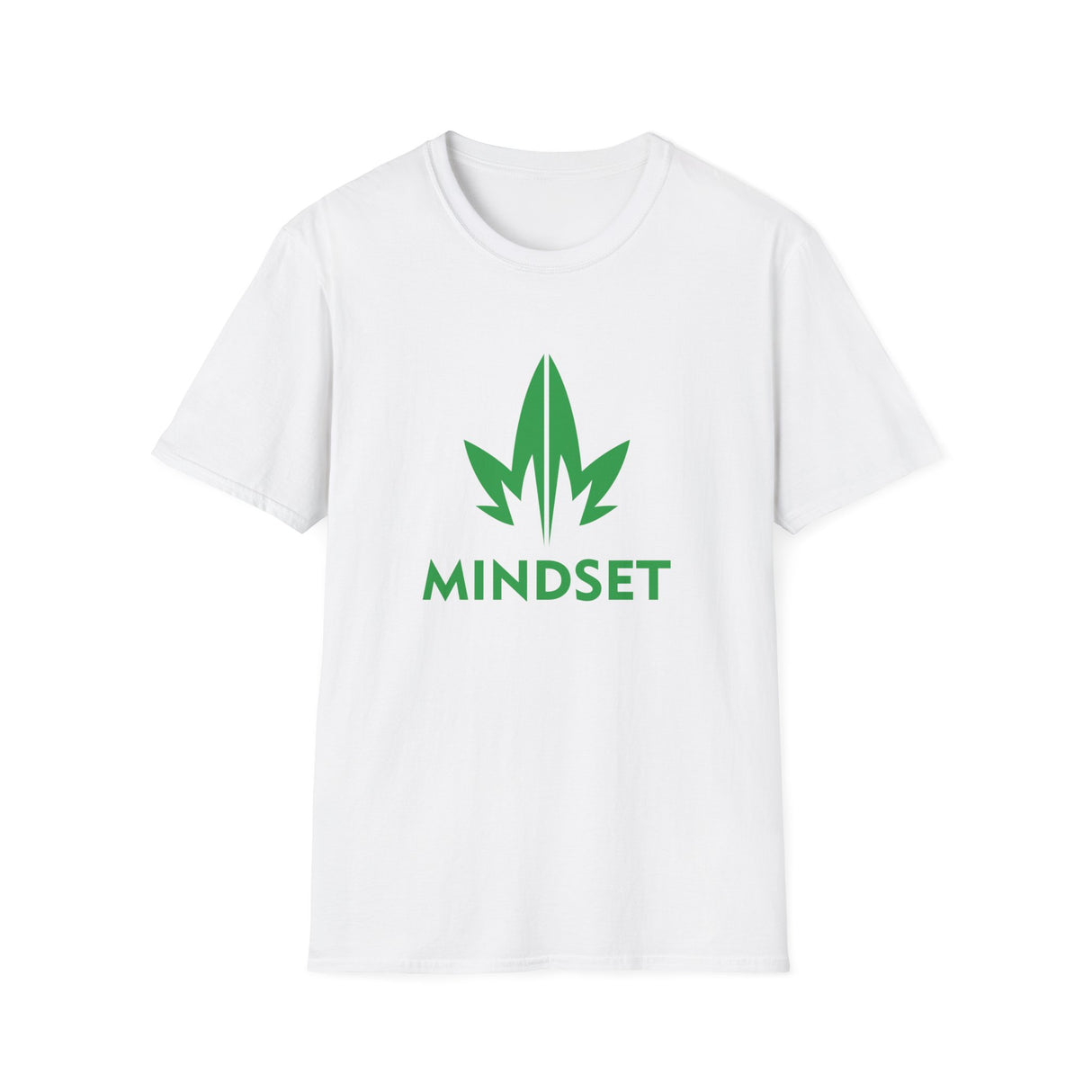 MM Unisex Softstyle T-Shirt, Green Leaf Logo