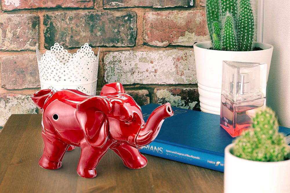 Elephant novelty  pipe - red color