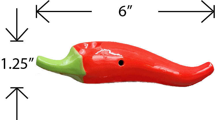 mini chili pepper pipe - red