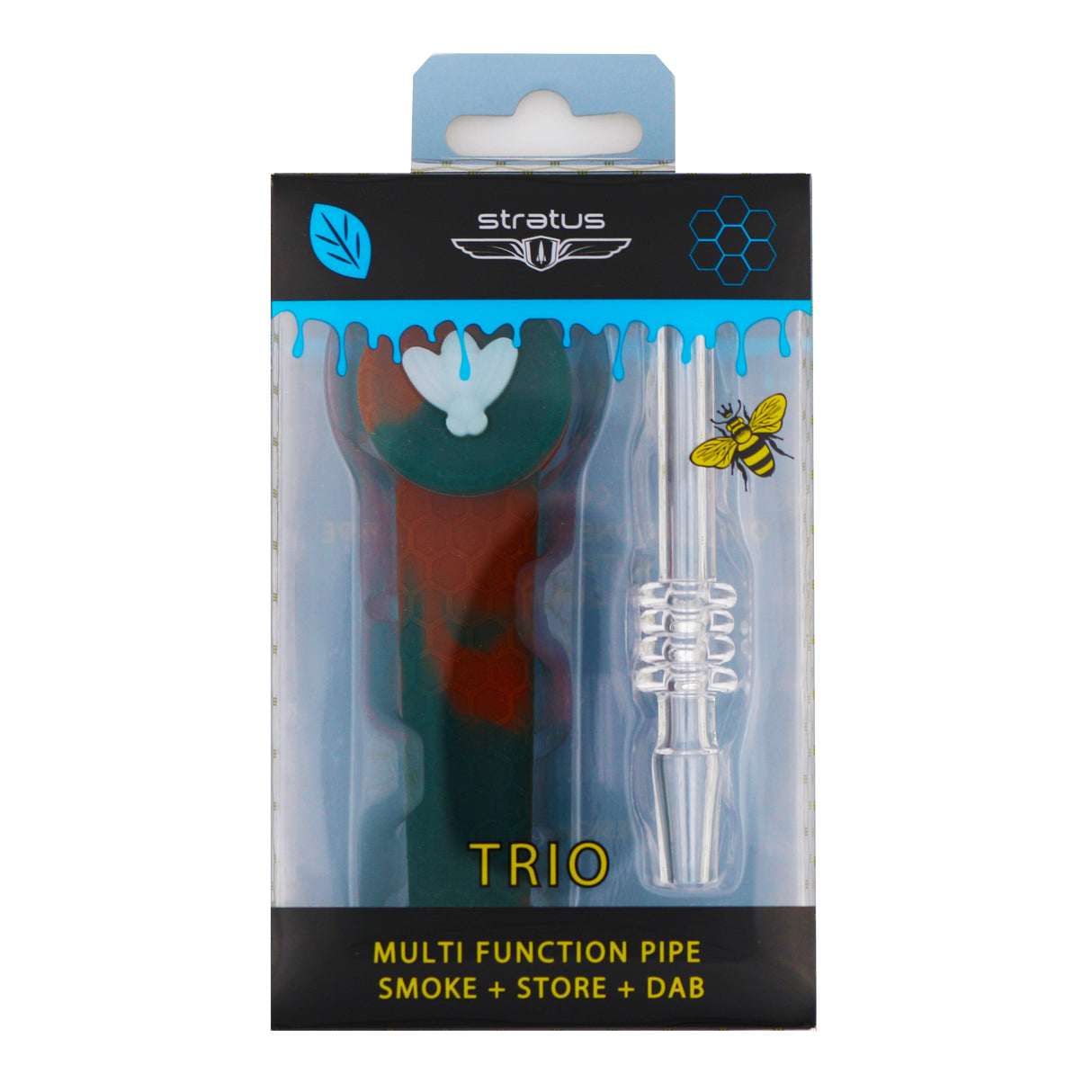 STRATUS Trio 3 IN 1 Silicone Hand Pipe