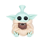 Baby Yoda Silicone Water Pipe - 4.5" 3ct