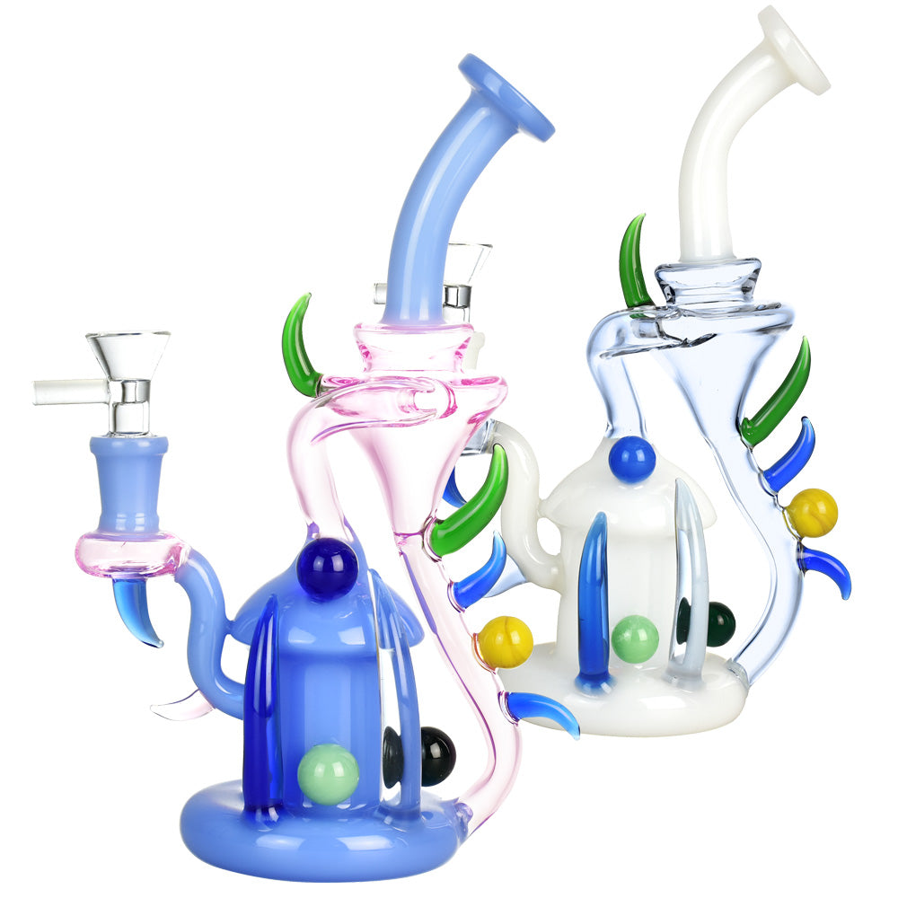 Hornamental Recycler Water Pipe - 9"/14mm F/Colors Vary