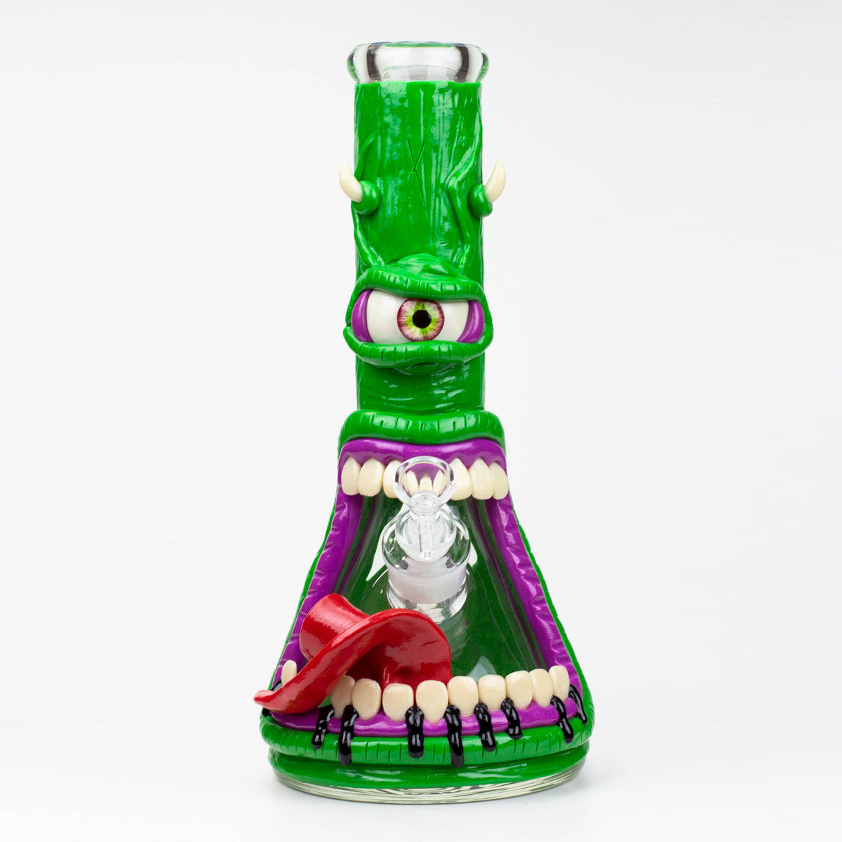 12.5"  Resin 3D artwork 7mm glass beaker water bong [TS110]